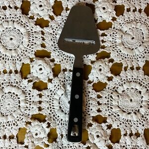 Vintage Stainless‎ Steel Cheese Slicer Cutter Kitchen Utensil Black Handle MCM